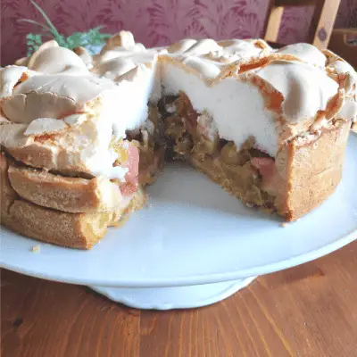 The Best Homemade Chunky Rhubarb Meringue Pie