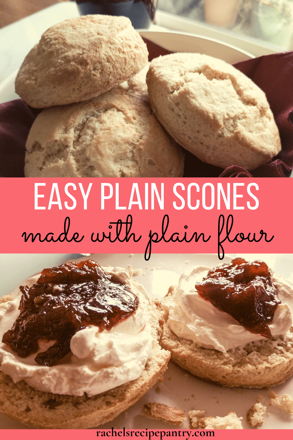 Easy Scone Recipe Made With Plain Flour Rachel's Recipe Pantry