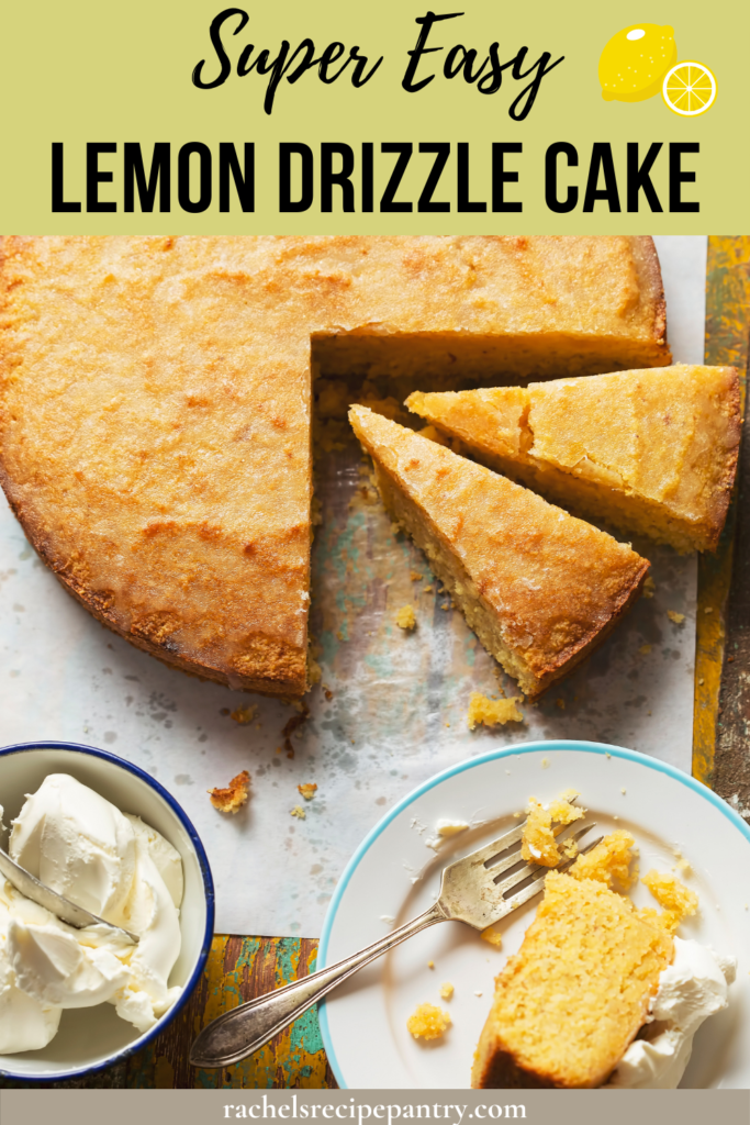 dairy free lemon drizzle cake