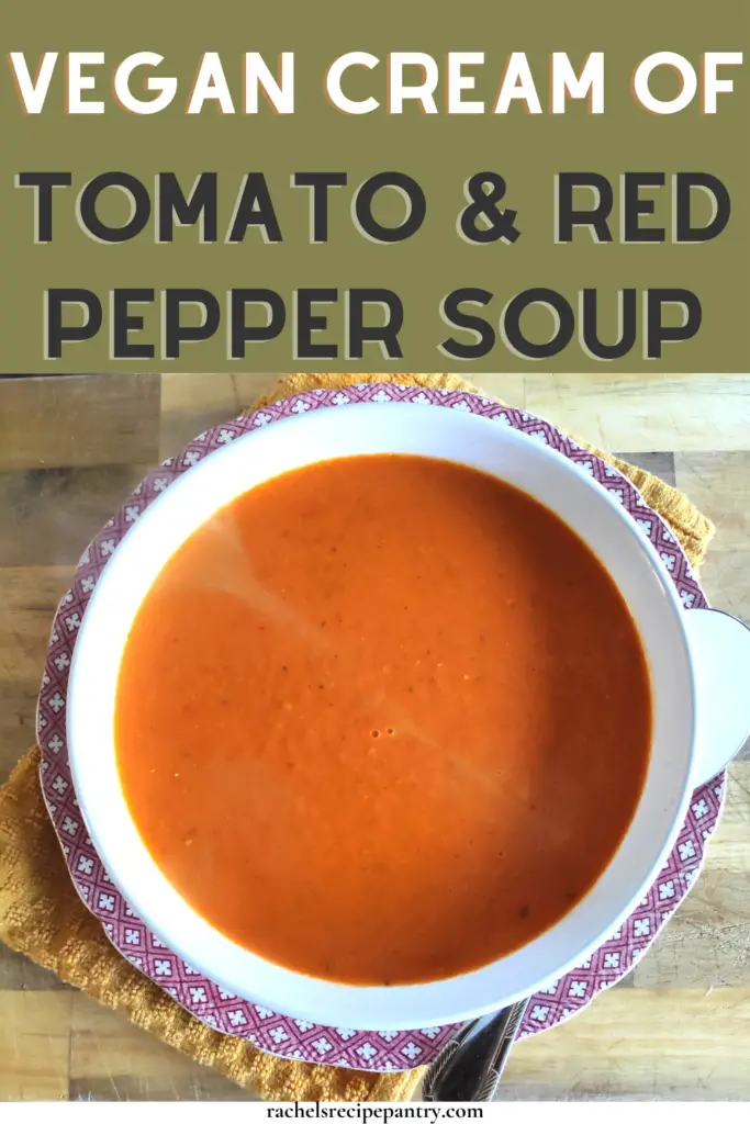 vegan tomato and red pepper soup recipe