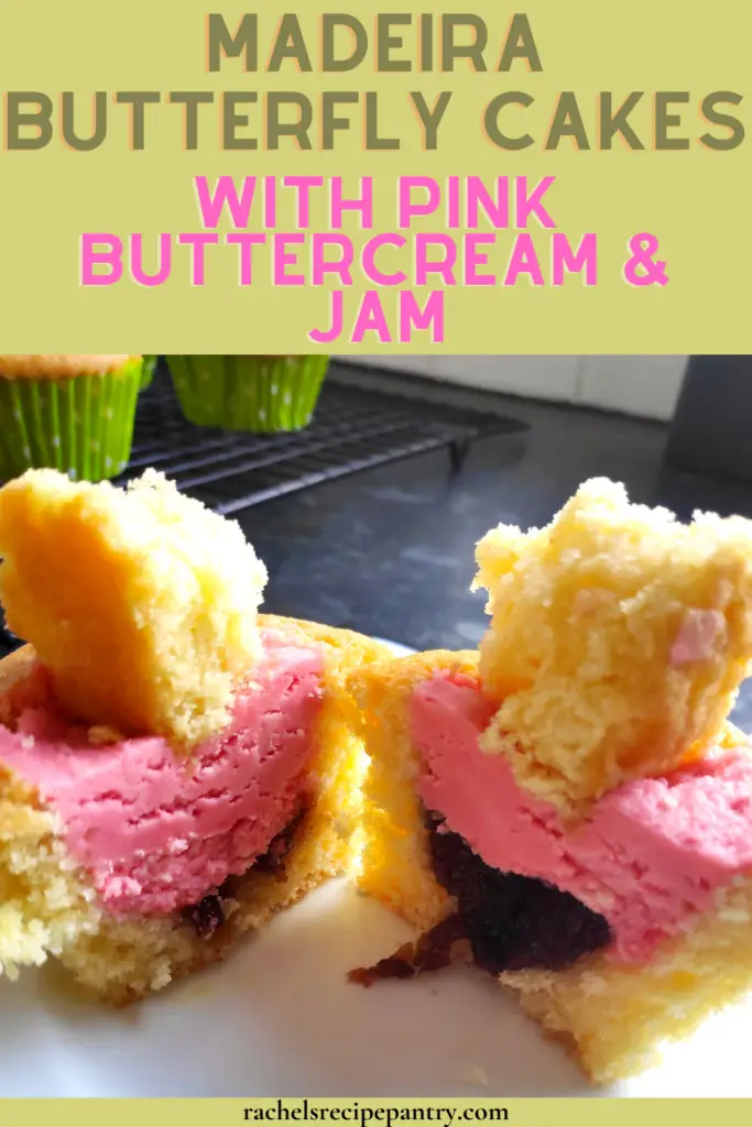 butterfly cakes with jam