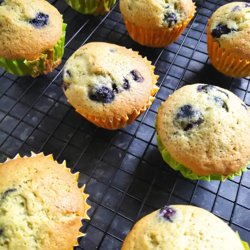 Healthy Low Sugar Mary Berry’s Easy Blueberry Breakfast Muffins