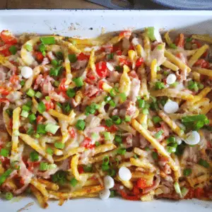 recipe for loaded fries (dirty)