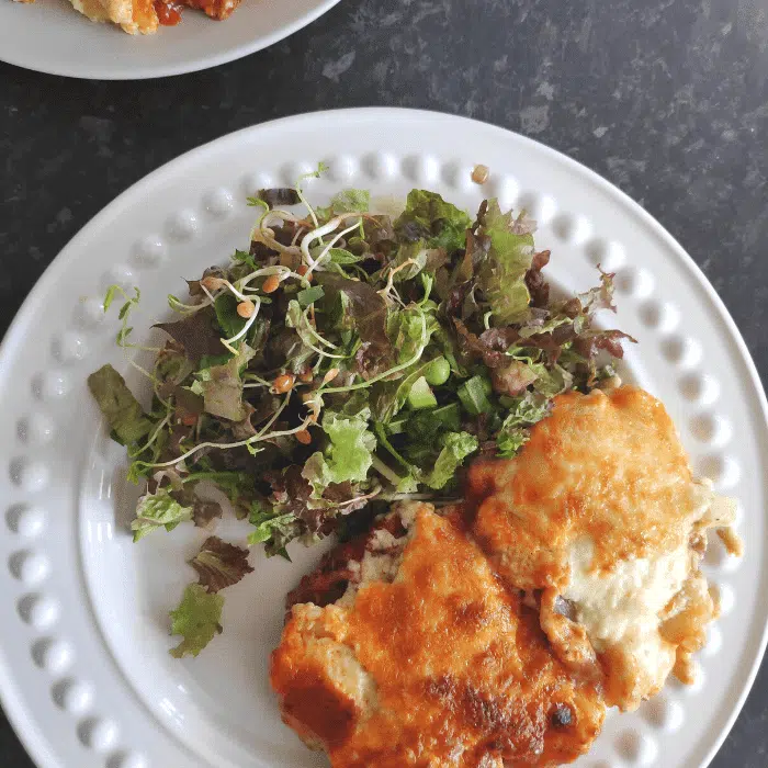 moussaka with pork mince with no egg plant