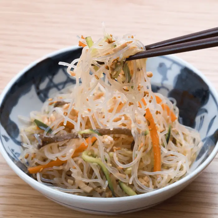 Quick And Easy Chicken With Stir Fry Rice Noodles (Vermicelli)