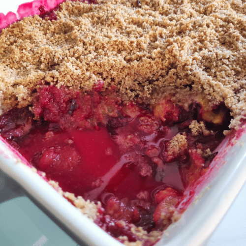 Easy Homemade Plum Crumble British Recipe Rachels Recipe Pantry