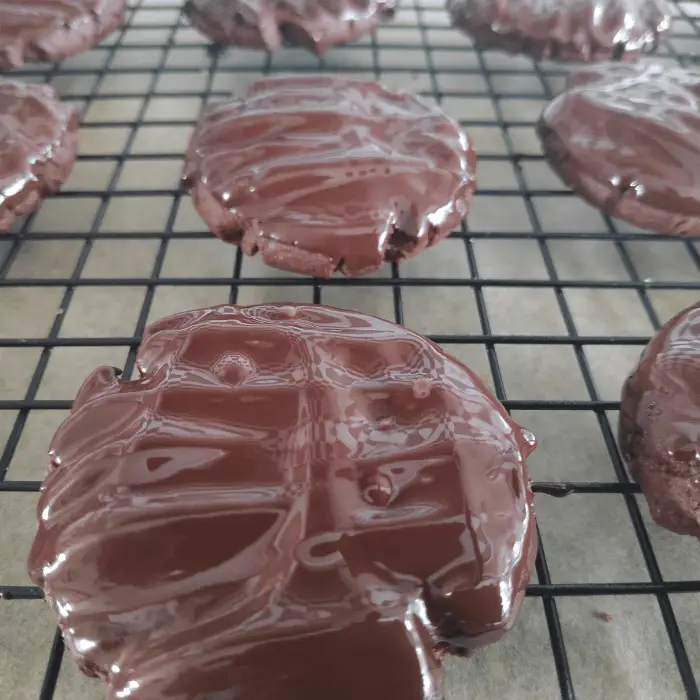 chocolate covered fork biscuits