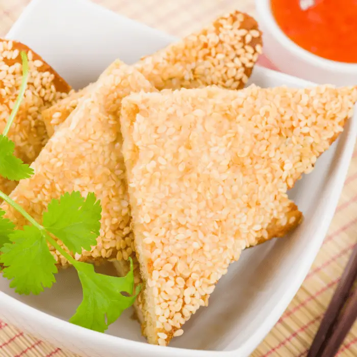 recipe for prawn toast with sesame seeds