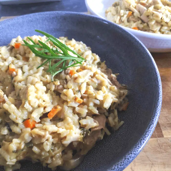 leftover roast chicken risotto uk recipe