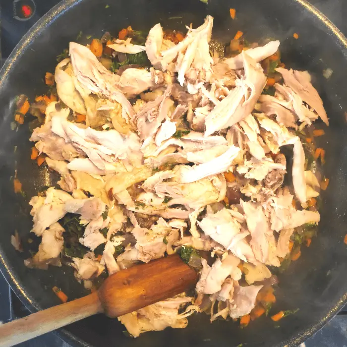 leftover roast chicken in risotto
