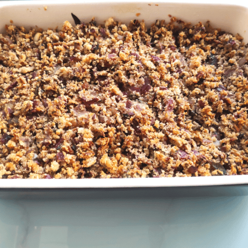 easy sage and onion stuffing balls or traybake