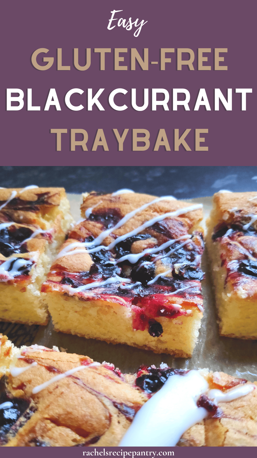 Easy Gluten-Free Tangy Blackcurrant Traybake