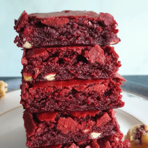 red velvet brownies with white chocolate chips uk recipe