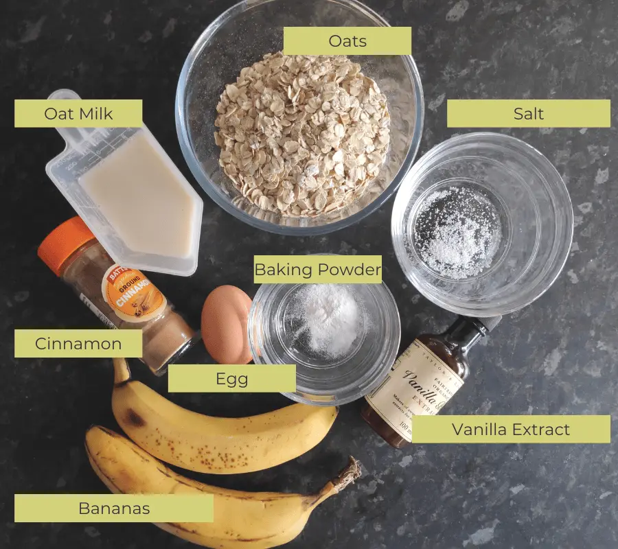 ingredients for banana and oat pancakes uk recipe