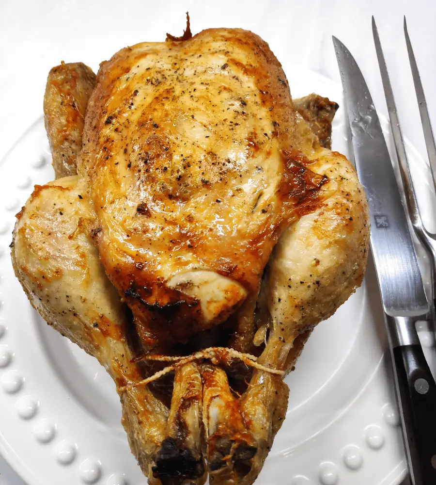 whole roast chicken from air fryer cooking