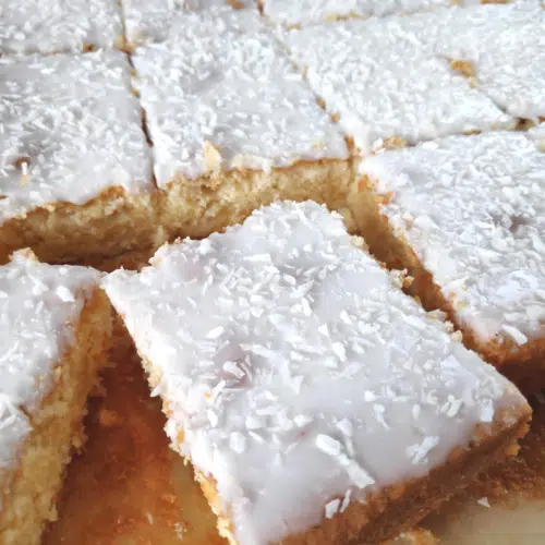 lemon and coconut slices