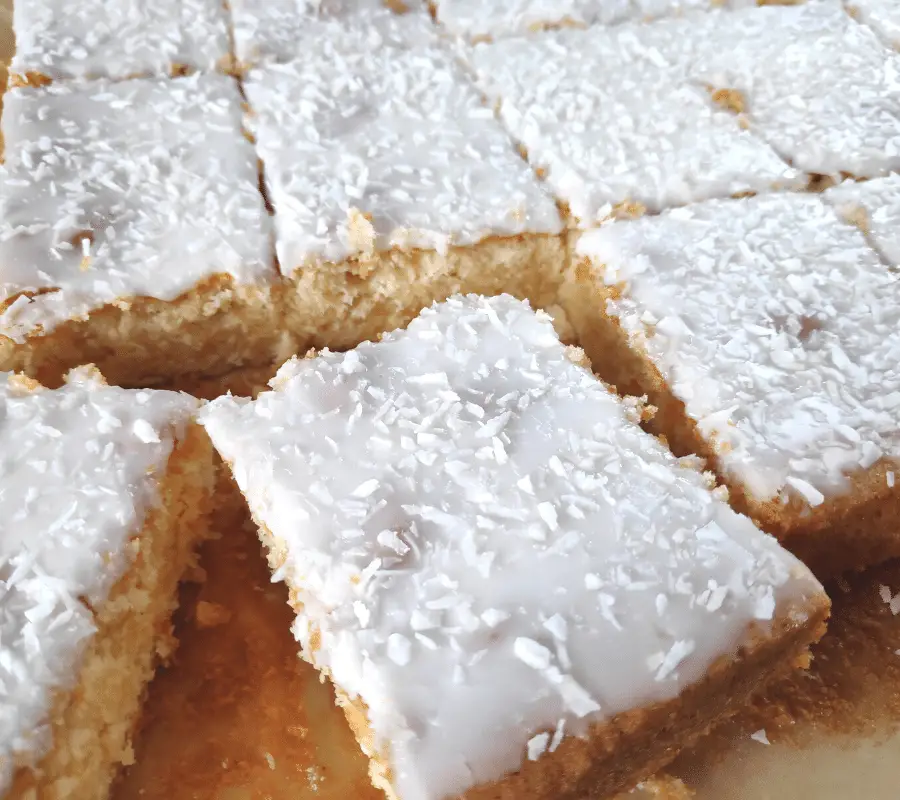 lemon and coconut slices
