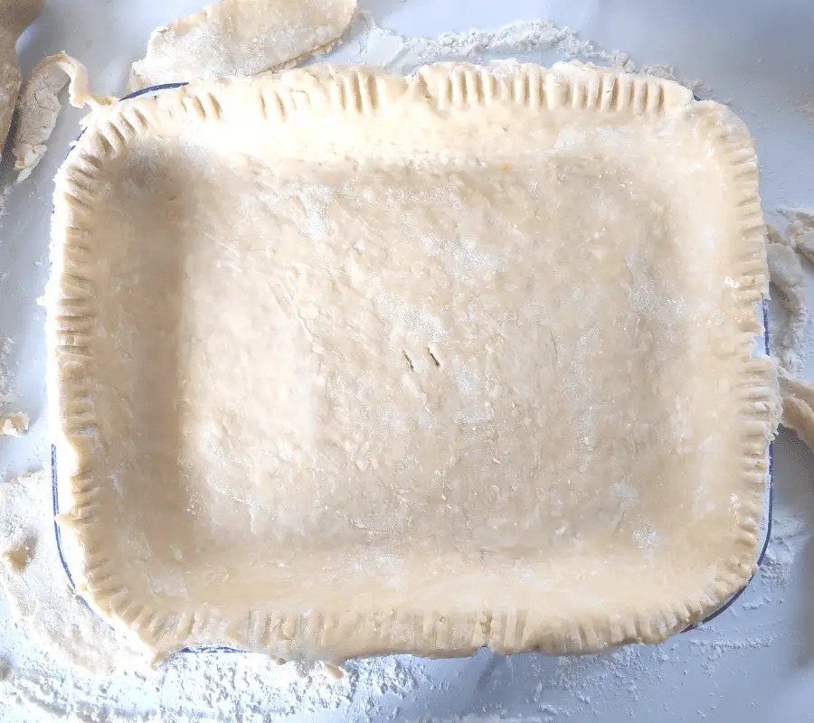 cheese shortcrust pastry on top of pie