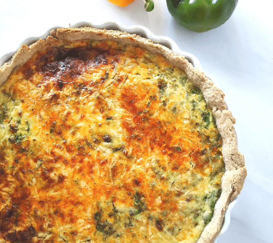 Easy Watercress, Spinach And Rocket Quiche