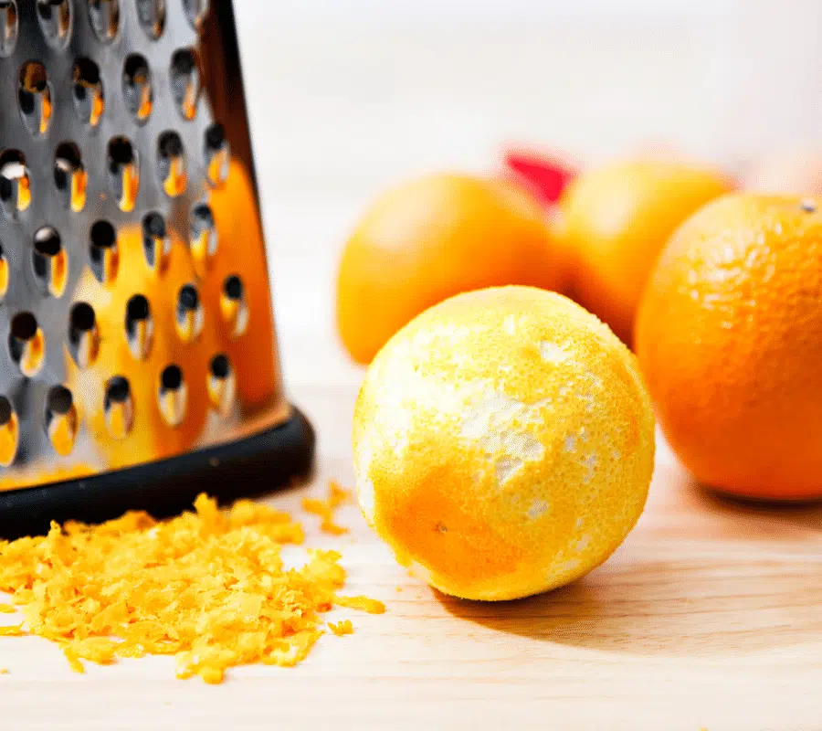 grated orange zest