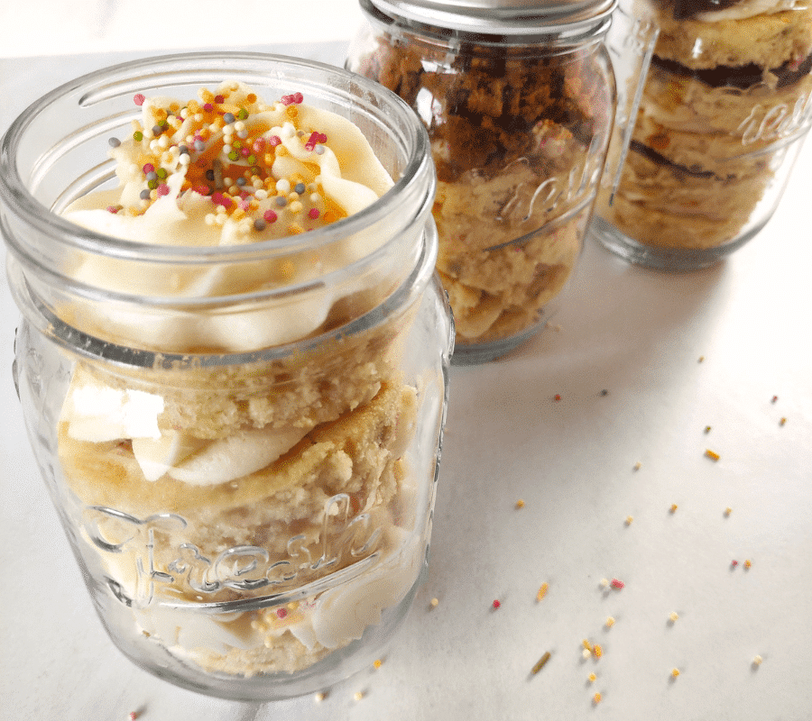 Cake In A Jar Recipe (Mason Gift Jars)