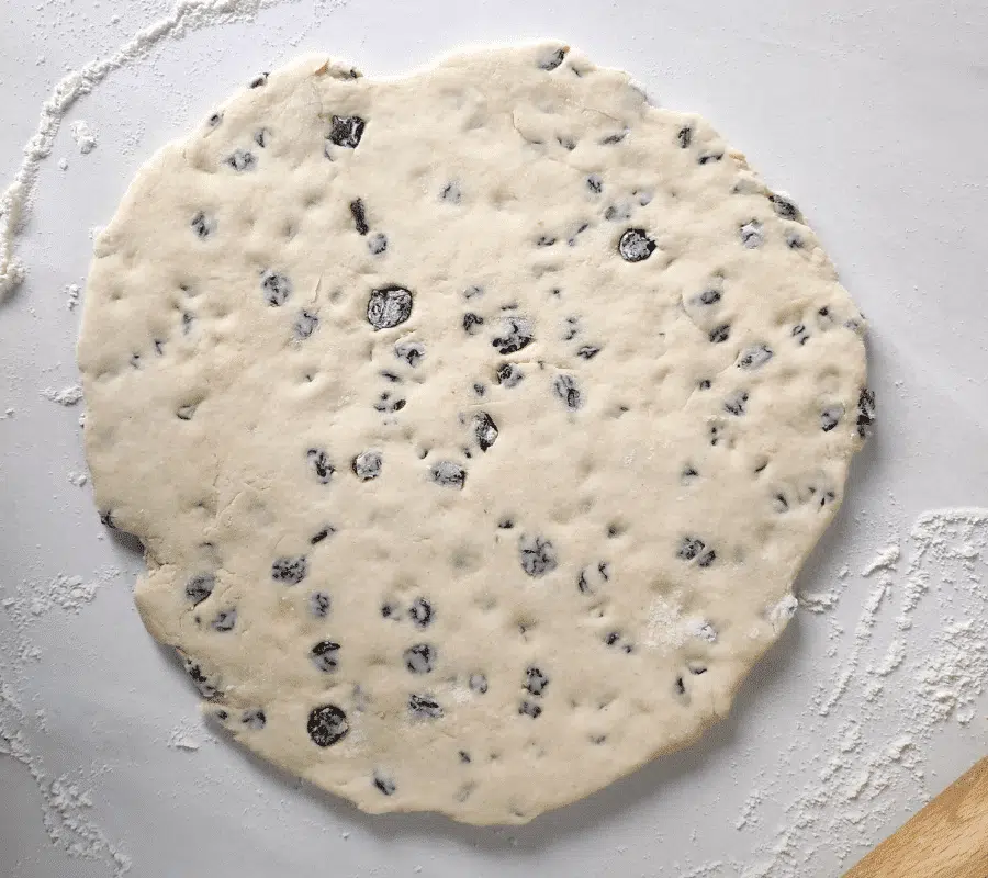 rolled out griddle cake