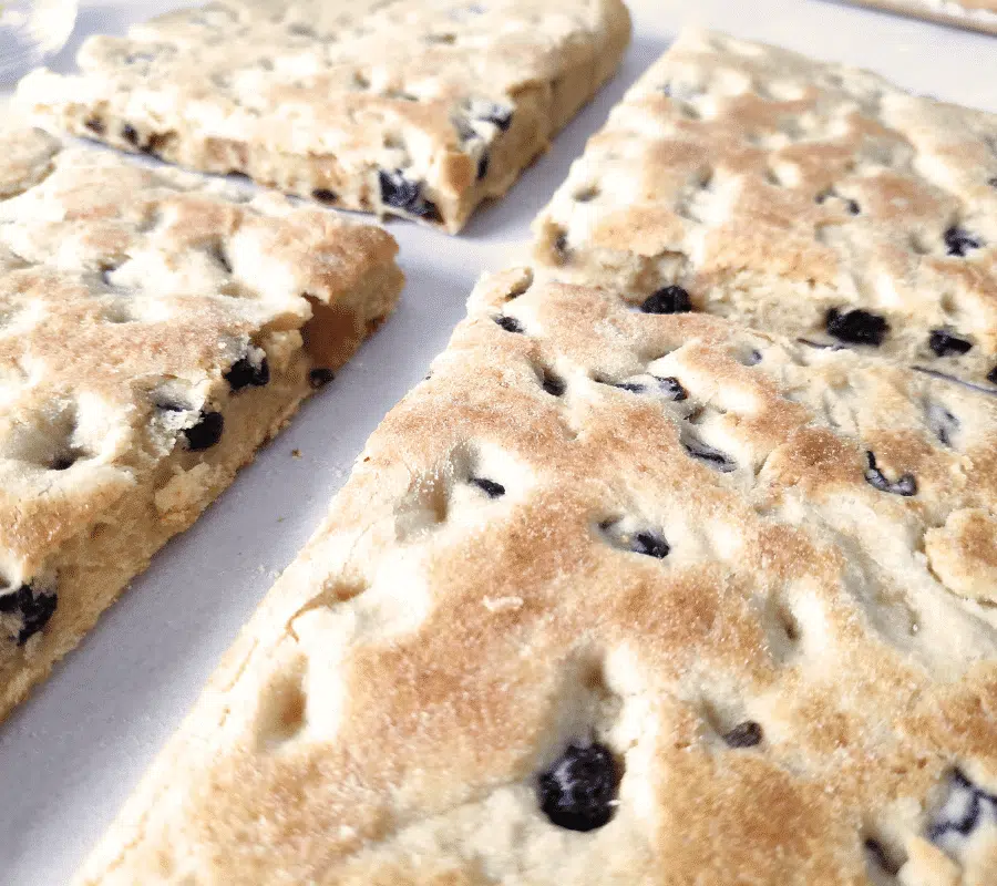 griddle cake round cut in quarters