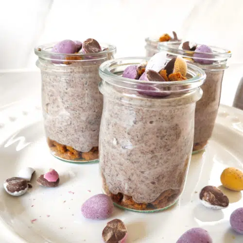 low fat easter mini cheesecake