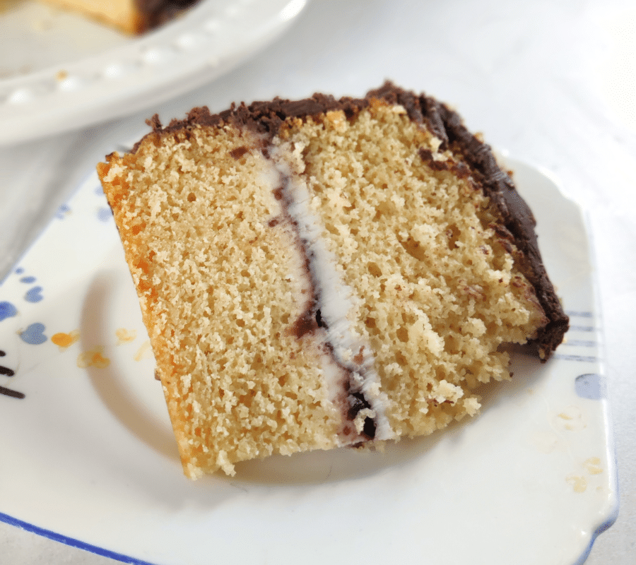 slice of maderia  cake