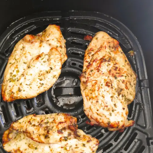 herb-marinated chicken breast in the air fryer