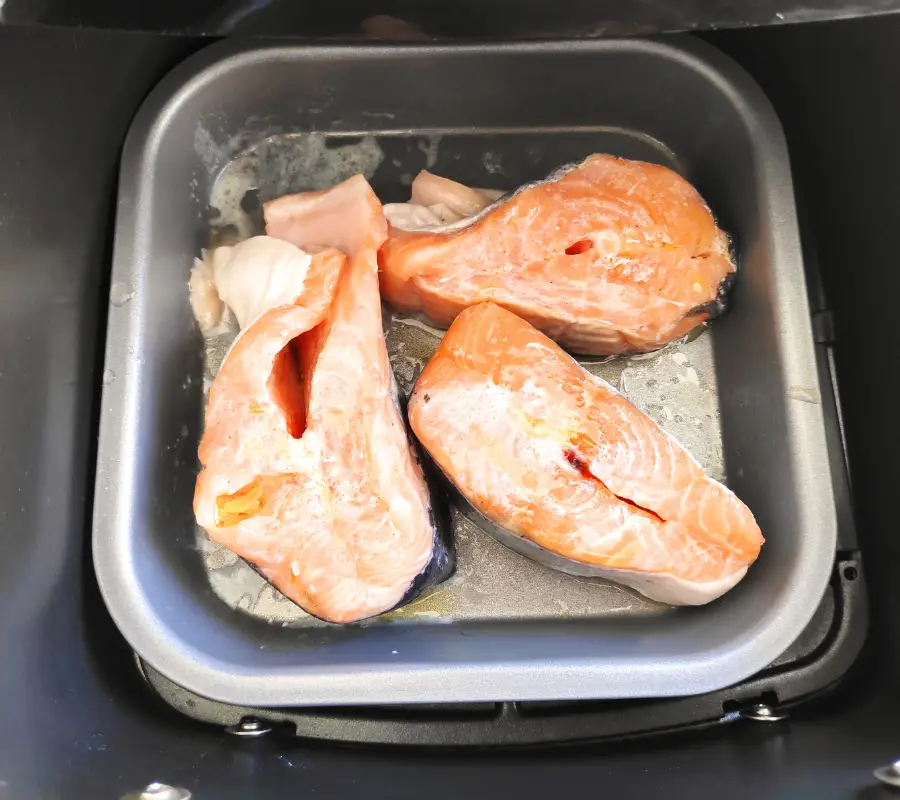 fresh salmon in the air fryer uk recipe