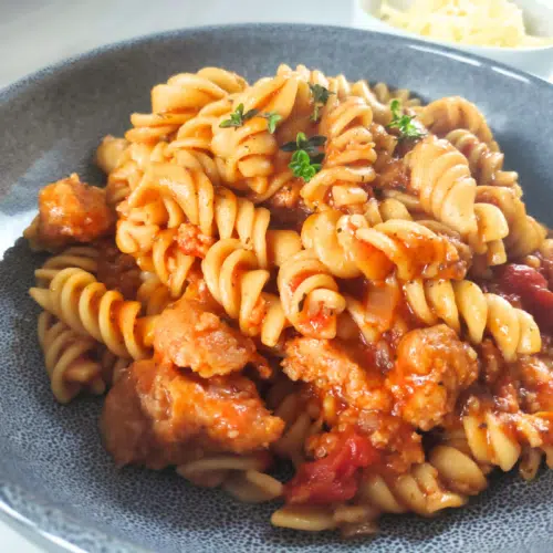 slow cooker sausage ragu uk recipe