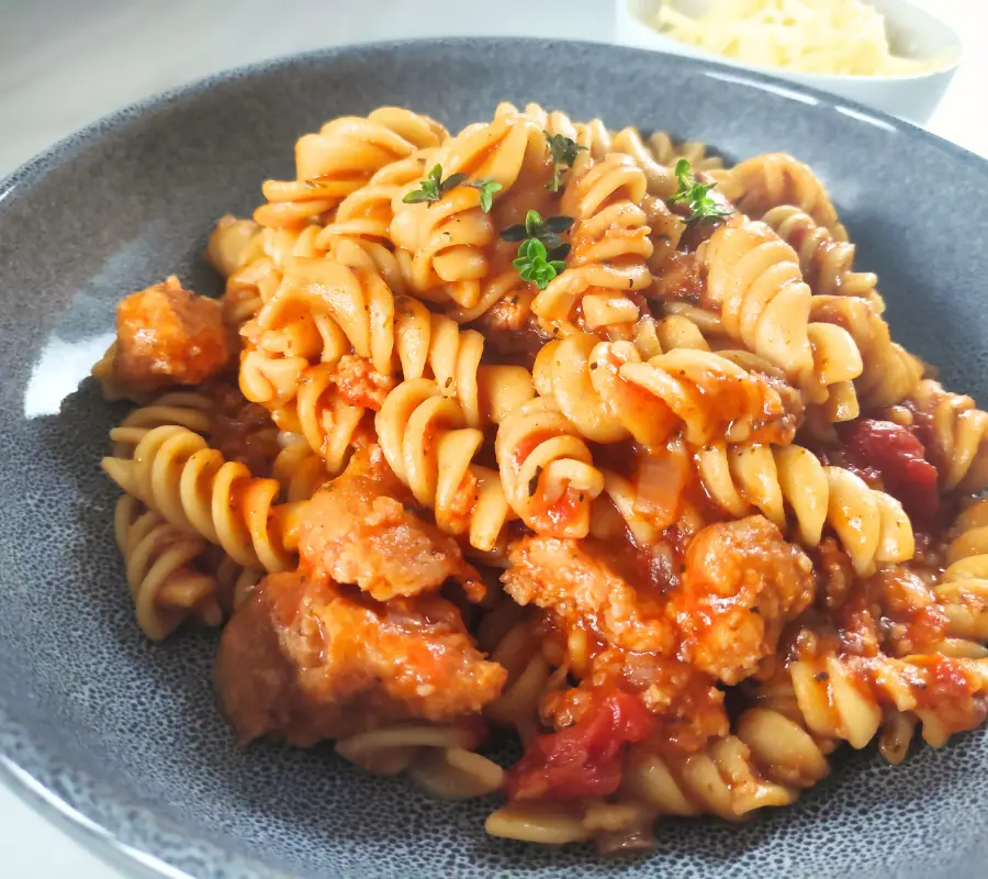 Slow Cooker Sausage Ragu Pasta (Rich And Tasty)