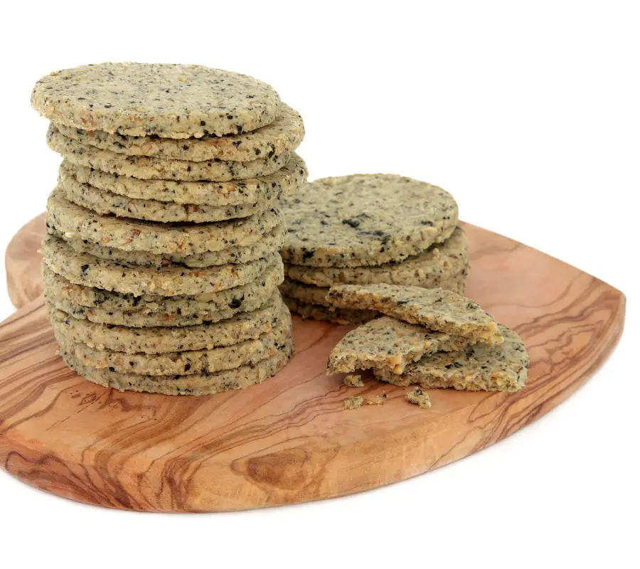 Welsh laverbread - seaweed in a oat biscuit