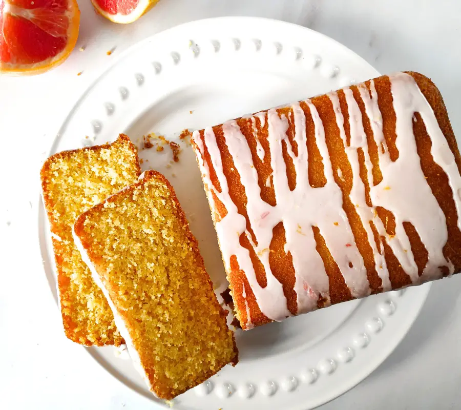 Easy Grapefruit Cake With A Drizzle Of Icing