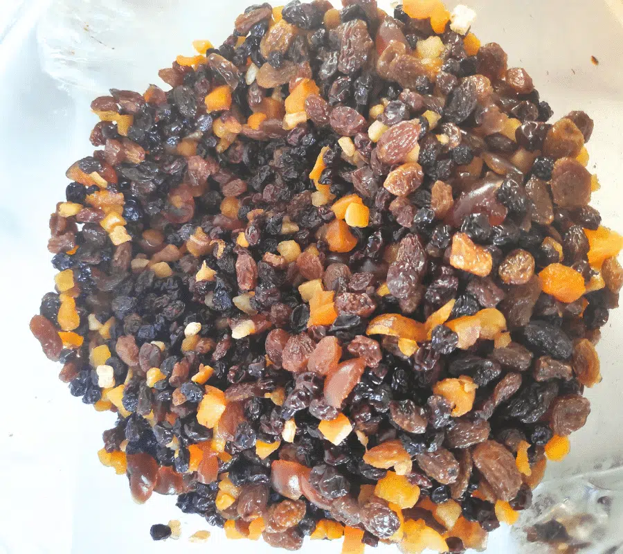 soaked fruit in brandy