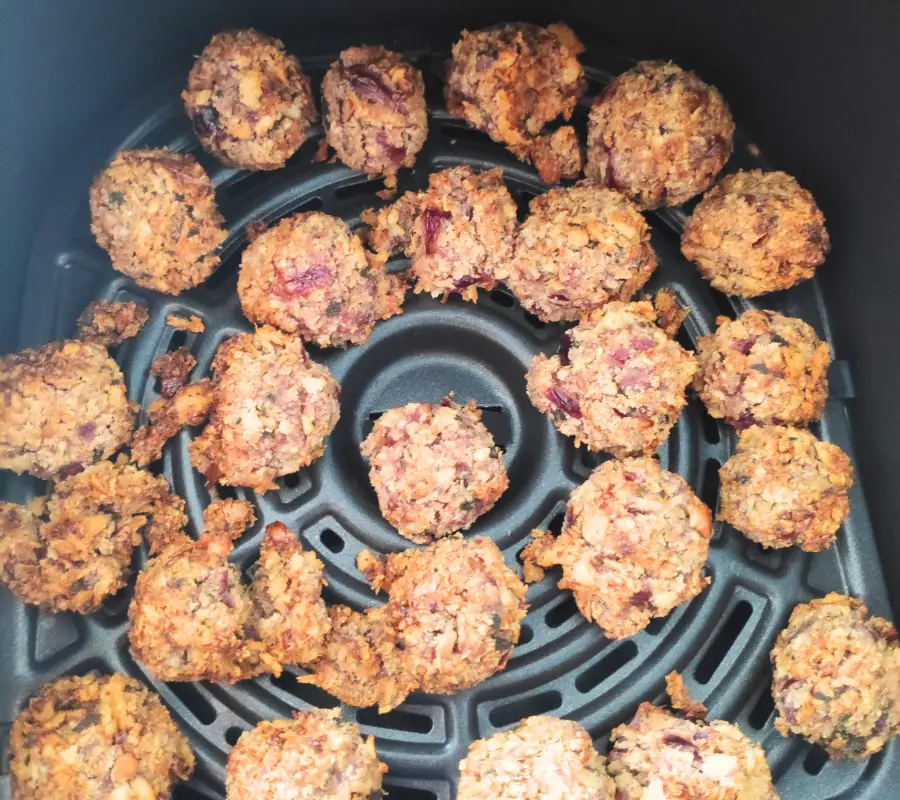 sage and onion stuffing balls in the air fryer
