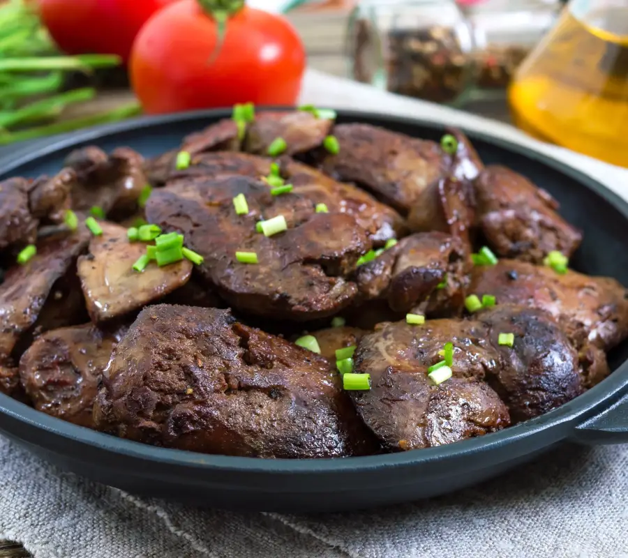 cooked chicken livers
