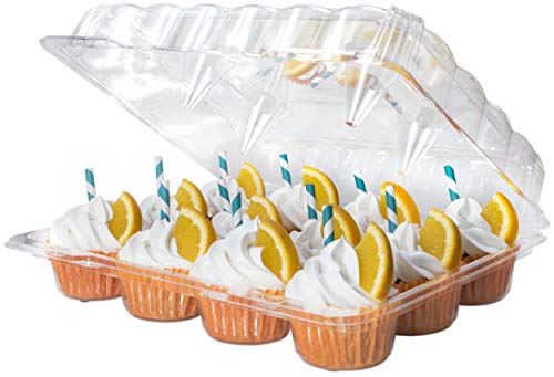 12 plastic cupcake container