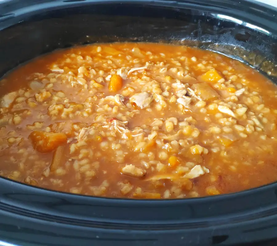 Simple Chicken And Barley Casserole (Slow Cooker Recipe)