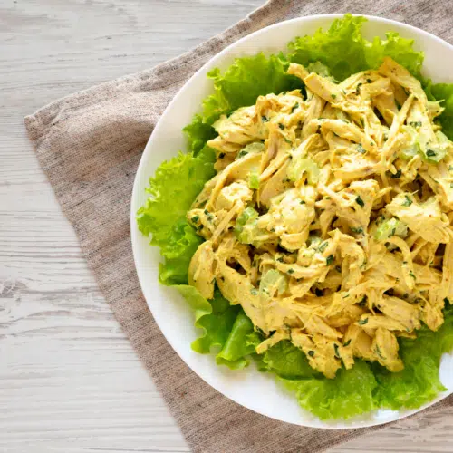coronation chicken on a bed of lettuce mary berry
