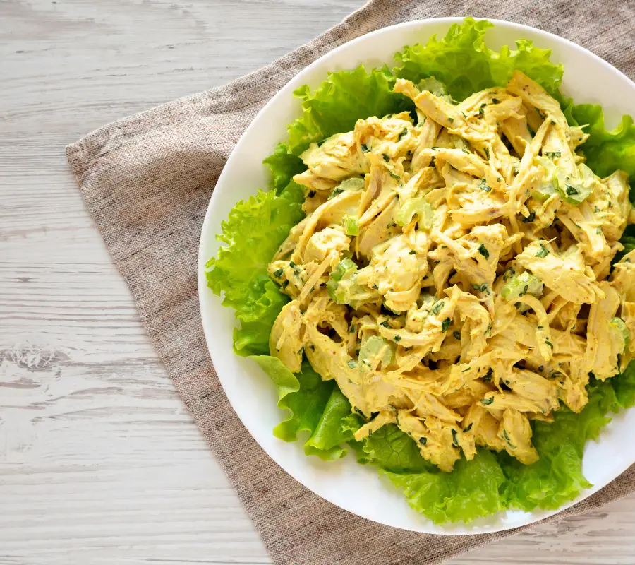 coronation chicken on a bed of lettuce mary berry