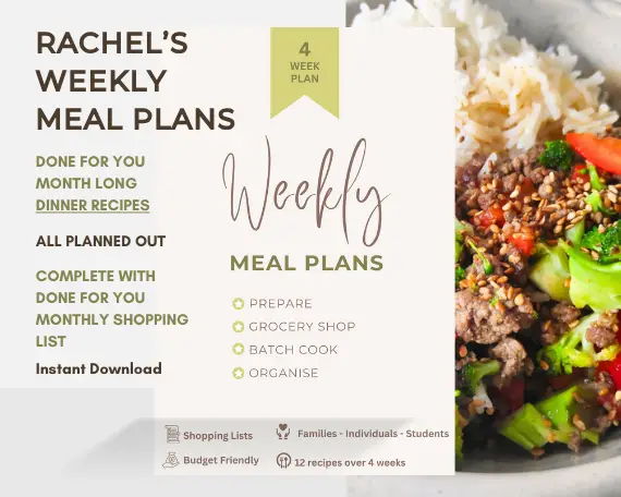4 Weekly Family Meal Planner On A Budget