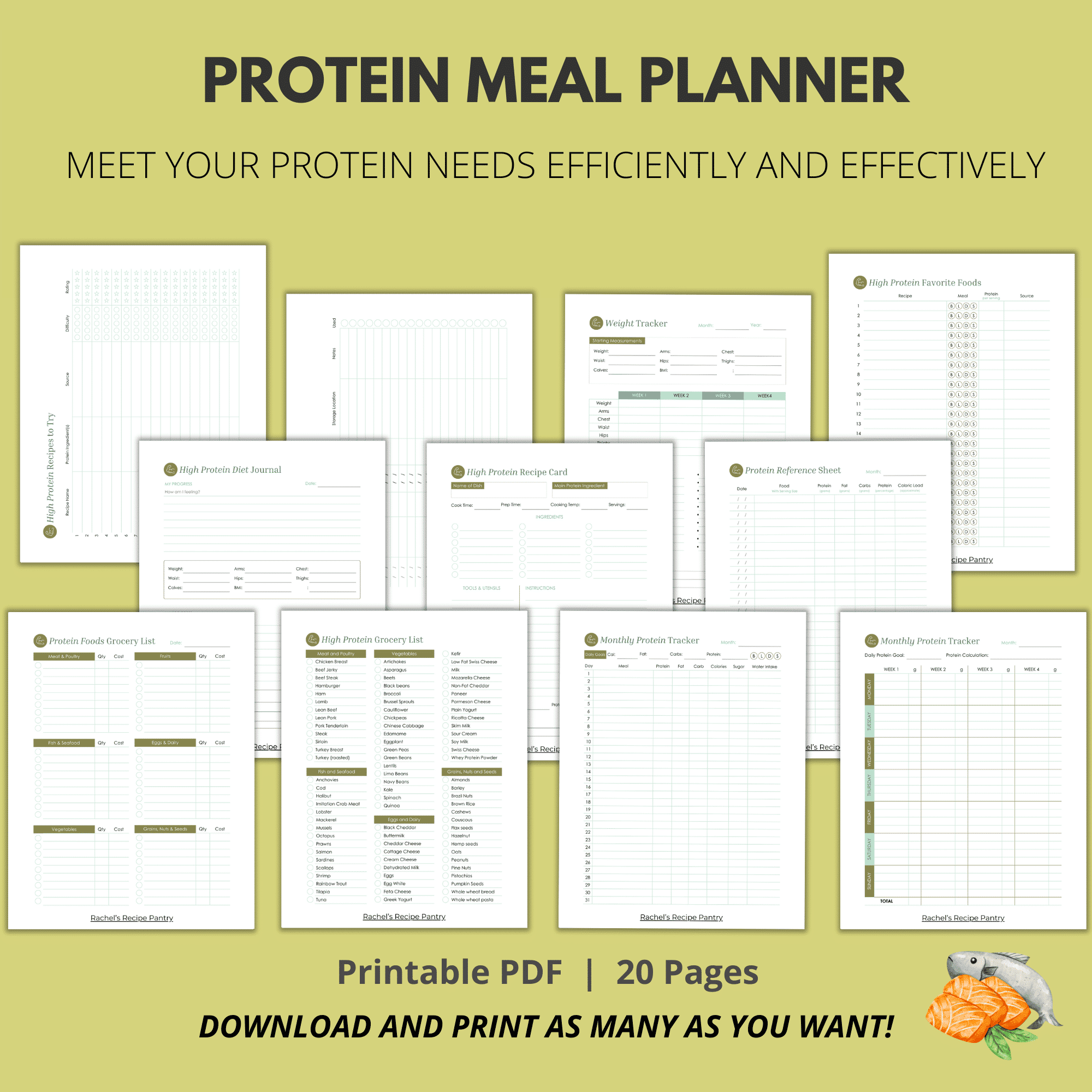protein meal planner