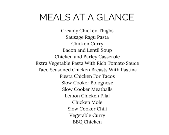 Slow Cooker Meal Plan - Image 3