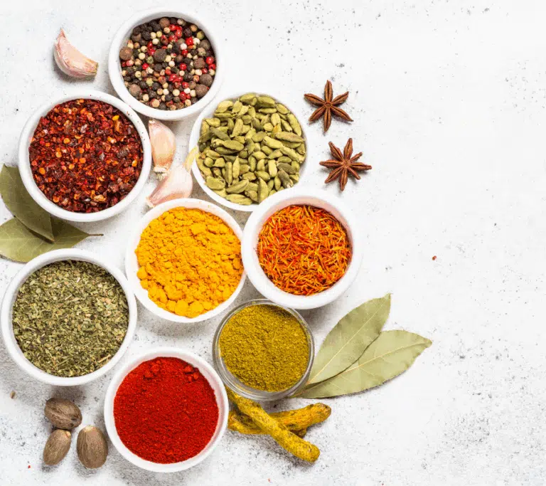 A selection of herb and spices
