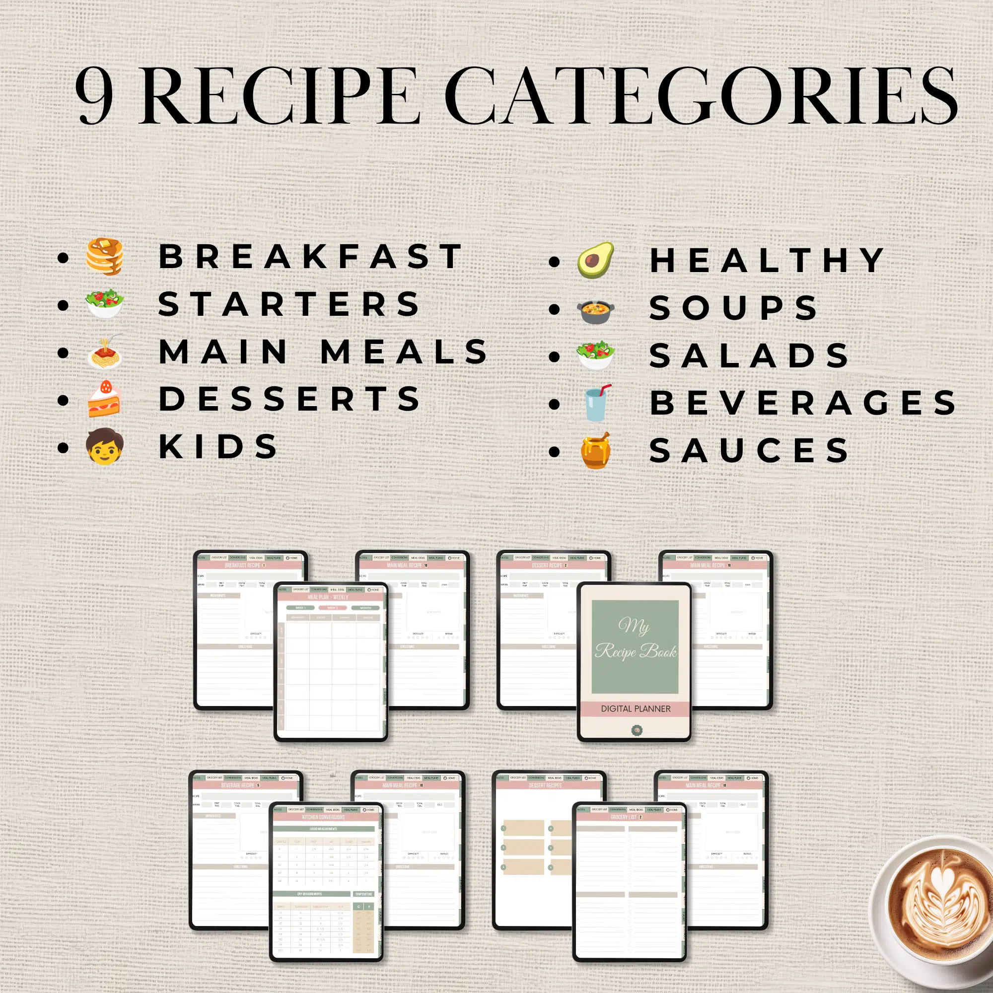 Digital Recipe Planner for GoodNotes - Image 4