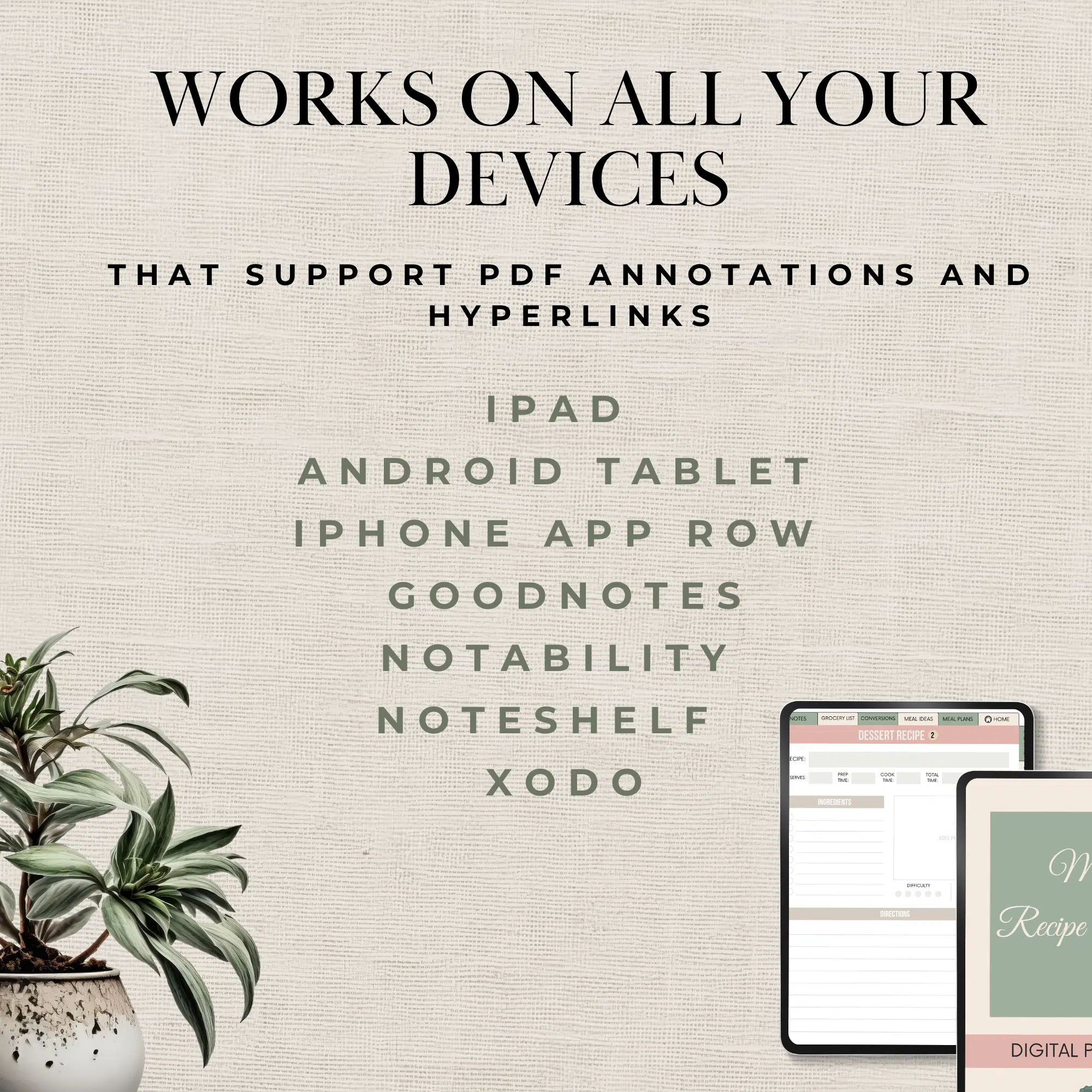 Digital Recipe Planner for GoodNotes - Image 8