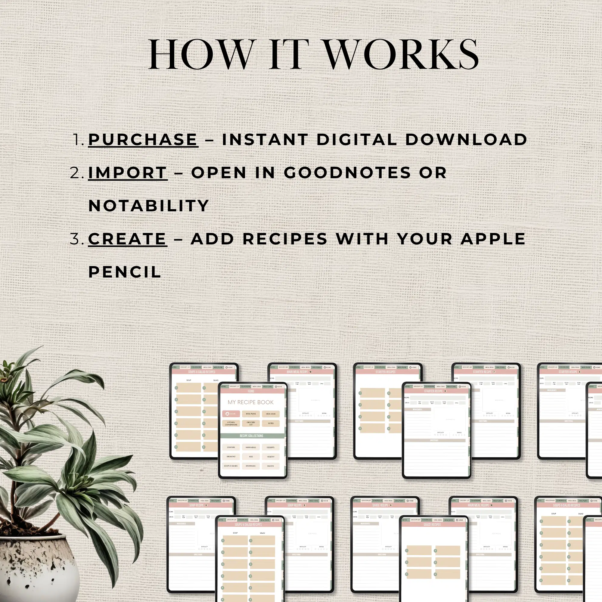 Digital Recipe Planner for GoodNotes - Image 9