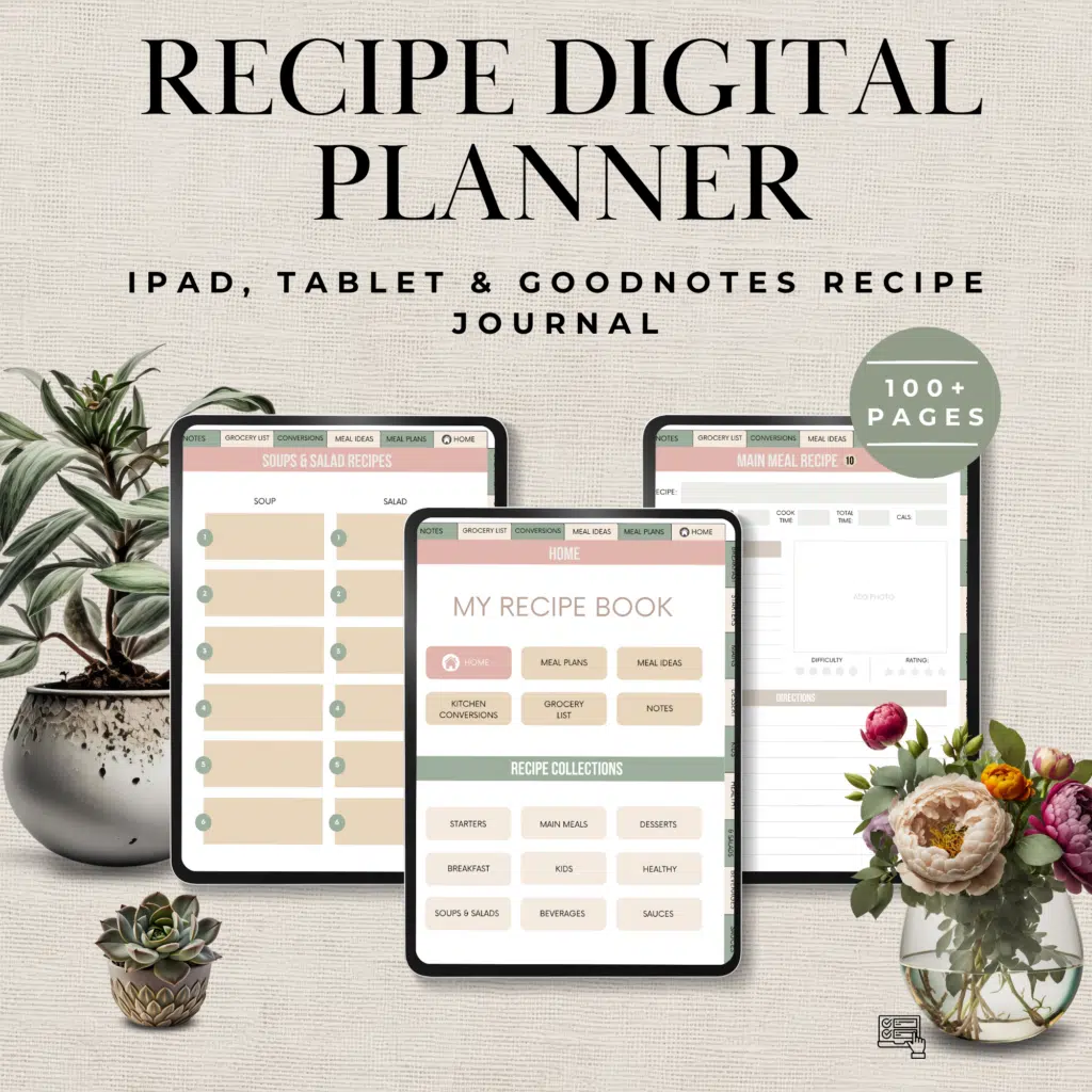 digital recipe planner